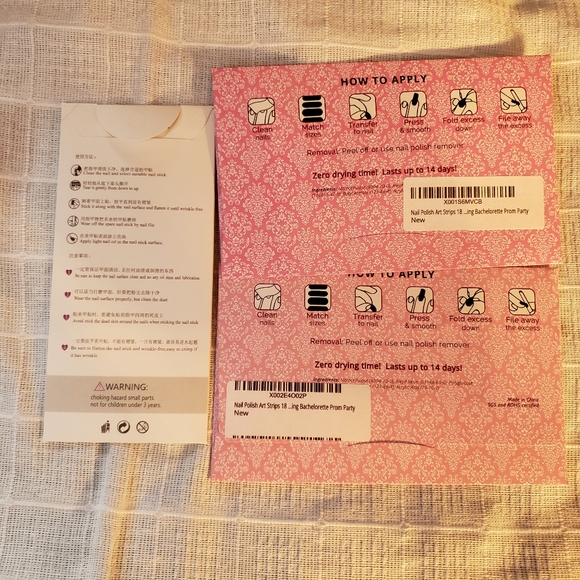 3 different sets. Pinks set of nail polish strips - Picture 5 of 8
